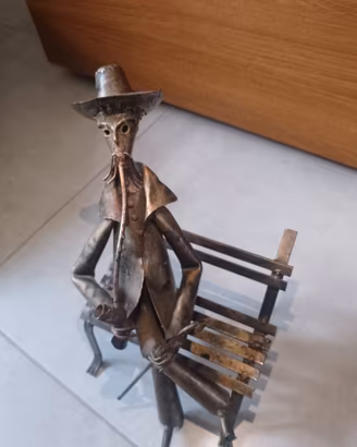 Scultura in ferro battuto fatta a mano