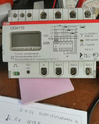 contatore di energia trifase