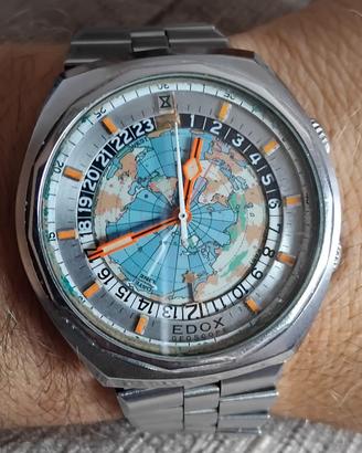 Edox Geoscope ore del Mondo  anni 70