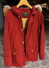 Parka Woolrich rosso taglia 14 anni unisex