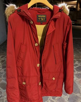 Parka Woolrich rosso taglia 14 anni unisex