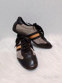 Sneakers Louis Vuitton in pelle marrone 