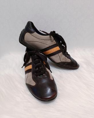 Sneakers Louis Vuitton in pelle marrone 
