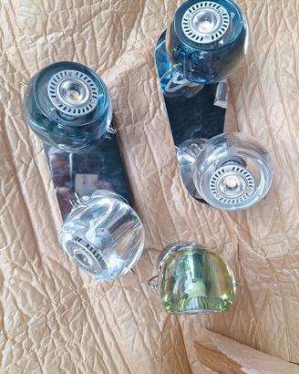 faretti da interno in vetro colorato led 5w 220v g