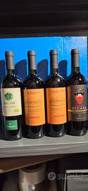 4 bottiglie di vino rosso Giordano
