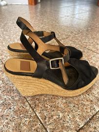 Zeppa a sandalo colore nero n.36