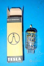 Tubo a vuoto, 3 valvole ECF82 TESLA NOS