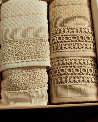 Set 4 asciugamani Laura Biagiotti 100% cotone