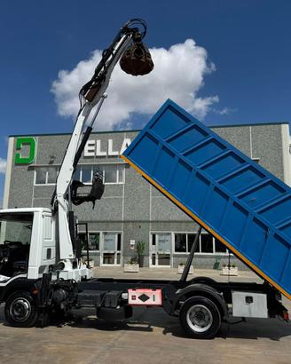 IVECO EUROCARGO 75/4 – CASSONE RIBALTABILE + GRU
