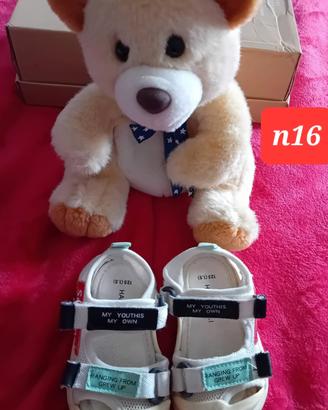 sandalino Hanzaizai n16/cm13 con peluche Orsetto 