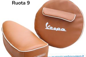Kit Sella Lunga Levetta e Copriruota '9 Marrone