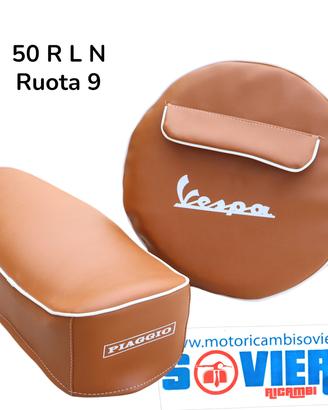 Kit Sella Lunga Levetta e Copriruota '9 Marrone