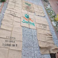 lotto 8 Sacchi in Juta Pubblicitari Da Collezione 