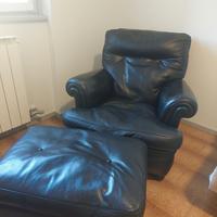 Poltrona Frau in pelle nera