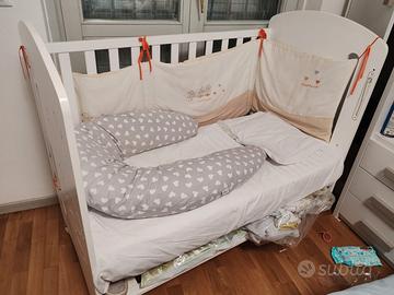 Lettino Interbaby co-sleeping+materasso+magicfores