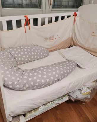Lettino Interbaby co-sleeping+materasso+magicfores