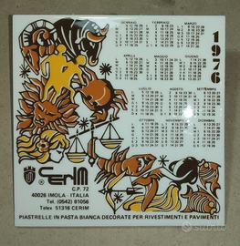 Gadget pubblicitario su mattonella in ceramica ann