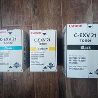 3 Toner Canon C-EXV 21 nuovi