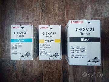 3 Toner Canon C-EXV 21 nuovi