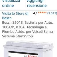 batteria auto o ducato 100 ampere