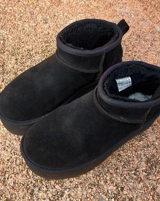 stivali ugg ultra mini platform neri 40