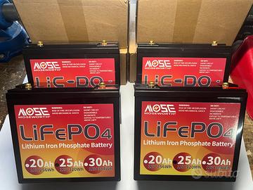 4 Batteria LiFePO4 25A per mezzi elettrici 48V