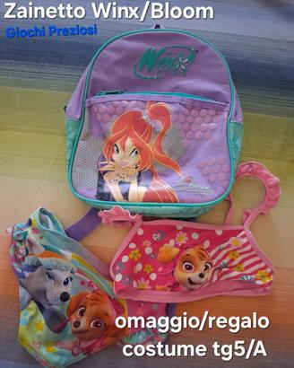 Zainetto Asilo Fata Bloom +costume omaggio
