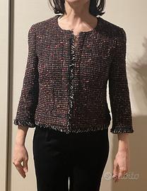 Giacca corta, donna-Intrend-T.42 Melange-Foderata.