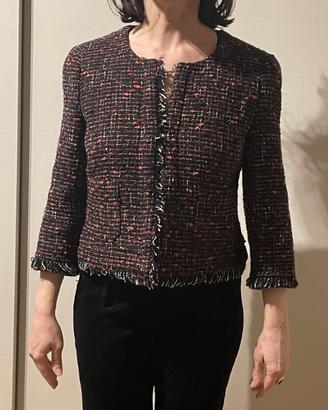 Giacca corta, donna-Intrend-T.42 Melange-Foderata.