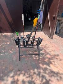 set completo da pesca con porta canne