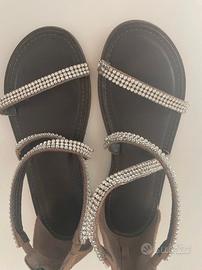 Sandali c/strass da bambina n.33 Giulia Taddeucci