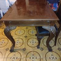 Tavolo Classico in Legno Pregiato + 6 Sedie 