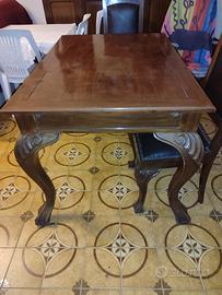 Tavolo Classico in Legno Pregiato + 6 Sedie 