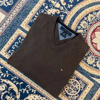Maglione Tommy Hilfigher cotone e cashmere S marro