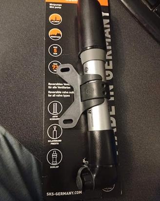 pompa portatile da bici nuova made in germany