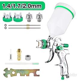 Pistola spruzzo HVLP con 3 ugelli (1.4 1.7 2.0)