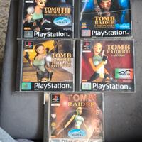 play station 1 Tomb Raider collezione 5 giochi