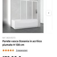 PANNELLO PER VASCA DA BAGNO