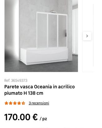 PANNELLO PER VASCA DA BAGNO