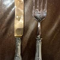 Set di posate placcate argento 800