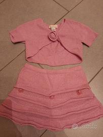 Completo gonna e golfino bambina taglia 4 anni