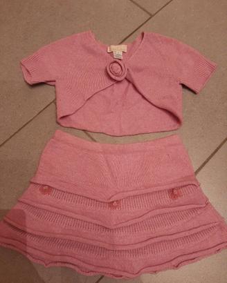 Completo gonna e golfino bambina taglia 4 anni