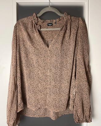 Blusa Trasparente Leopardata