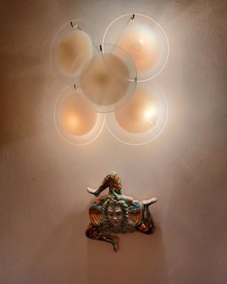 lampadario+lampada da parete murano anni 70