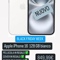 IPhone 16 128Gb bianco nuovo