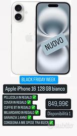 IPhone 16 128Gb bianco nuovo