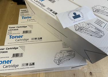 4 TONER COMPATIBILI CF283A CON SCATOLA