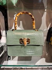 Borsa a mano in pelle stampata