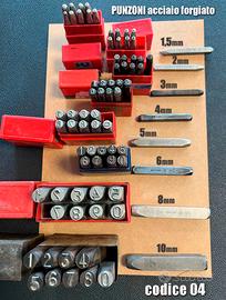 Punzoni acciaio NUMERICI da 1,5 a 10mm