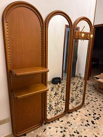 Attaccapanni con specchio